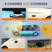 Rexing M2-4 4-Channel Mirror Dash Cam 1080p All Around with GPS