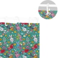 thumbnail image 5 of FREEAMG Shower Curtains Cute Easter Bunny Egg Chick Curtain，Waterproof Fabric Decor Shower Curtains for Bathroom Set with 12 Hooks, 66"x 72", 5 of 6