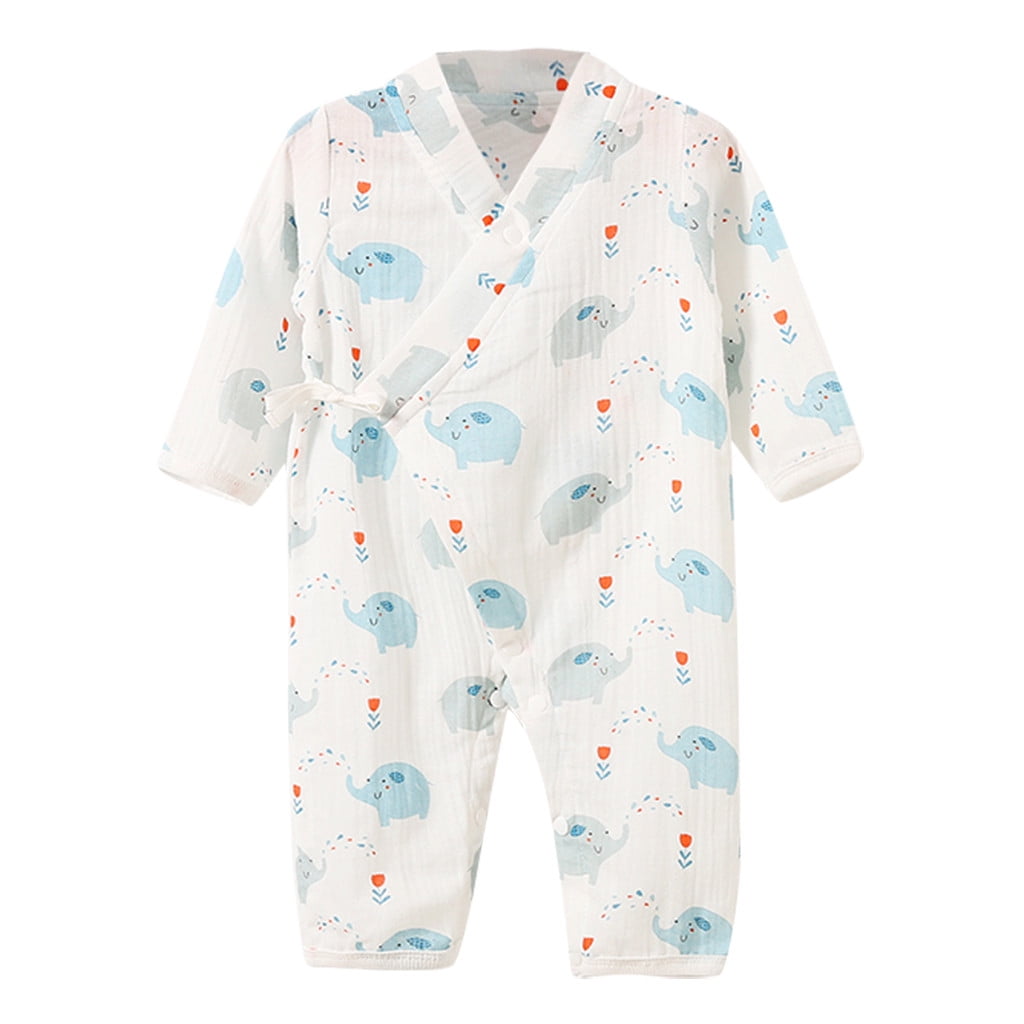 Newborn Baby Kids Romper Kimono Robe Casual Pajamas Summer Jumpsuits Bodysuits 