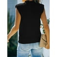 thumbnail image 3 of Cenuakty Women's Summer Knit Tank Tops, Solid Color Sleeveless Round Neck Slim Sweater Vest Streetwear, 3 of 7