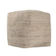 thumbnail image 3 of Harlow Hill Natali 18" x 18" Natural Bleached Striped Abstract Indoor Pouf, 3 of 6