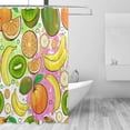 thumbnail image 2 of Coolnut Watercolor Fruits Bath Shower Curtain Liners 66x72in 100% Polyester Waterproof with Curtain Hook, 2 of 6