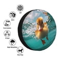 thumbnail image 4 of Rateoe Underwater Swimming Duck Pattern Tire Cover Wheel Protectors Weatherproof Wheel Covers Universal Fit for Trailer Rv SUV Truck Camper Travel Trailers Accessories-16 inch, 4 of 6