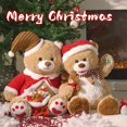 thumbnail image 3 of Oso de peluche navideño Morismos de 62 cm con juguetes, 3 of 7