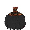 thumbnail image 2 of Robe de Bal Brodée Florale Applique Douce 15 Robes Fête Mexicaine Robe de Bal Formelle Noire 2, 2 of 2