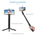 thumbnail image 4 of Graflsoa 5-Section Adjustable Gimbal Extension Rod with 1/4" Screw Mount for Dual Handheld Stability, Compatible with FeiyuTech, Zhiyun, and Smooth Series, Lightweight Aluminum Alloy Design, Non-Slip, 4 of 6