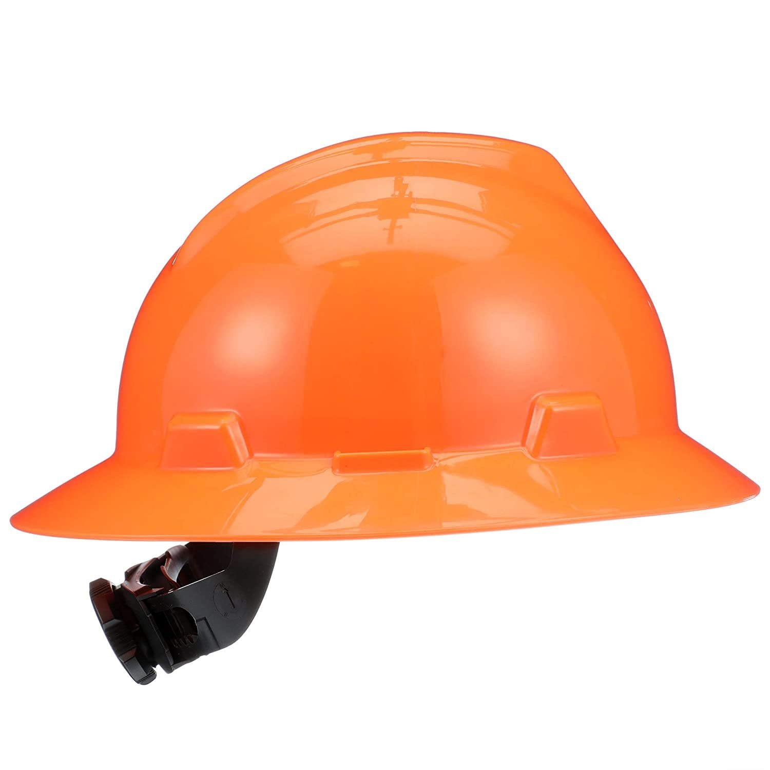 MSA Hi-Viz Orange V-Gard Class E, G Type I Polyethylene Non-Slotted Hard Hat With Fas-Trac Suspension