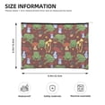 thumbnail image 4 of Rocae Frogs and Mushrooms for Cosmetic Bags for Women Paper Reusable Cosmetic Bag Travel Toiletry Organizer Capacity Multipurpose Zipper Pouch, 4 of 8