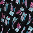 thumbnail image 3 of Defitshape Women's Long Sleeve Cotton Nightgown Summer Fall Cute Short Sleep Shirt Soft Pajama Nightshirt Lightweight Pjs Cartoon Sleepwear Patterned5 Black Owl Medium, 3 of 4