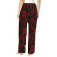 thumbnail image 2 of Bingfone Pajamas for Women,Rose Pajama Pants with Pockets-XX-Large, 2 of 7