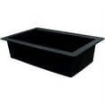 thumbnail image 4 of Transolid Radius 33in x 22in silQ Granite Drop-in Single Bowl Kitchen Sink with 5 CABDE Faucet Holes, In Black, 4 of 4