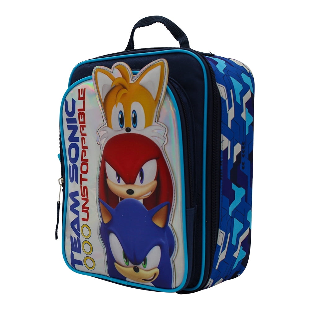 Team Sonic Reusable Rectangular Polyester Lunch Bag 