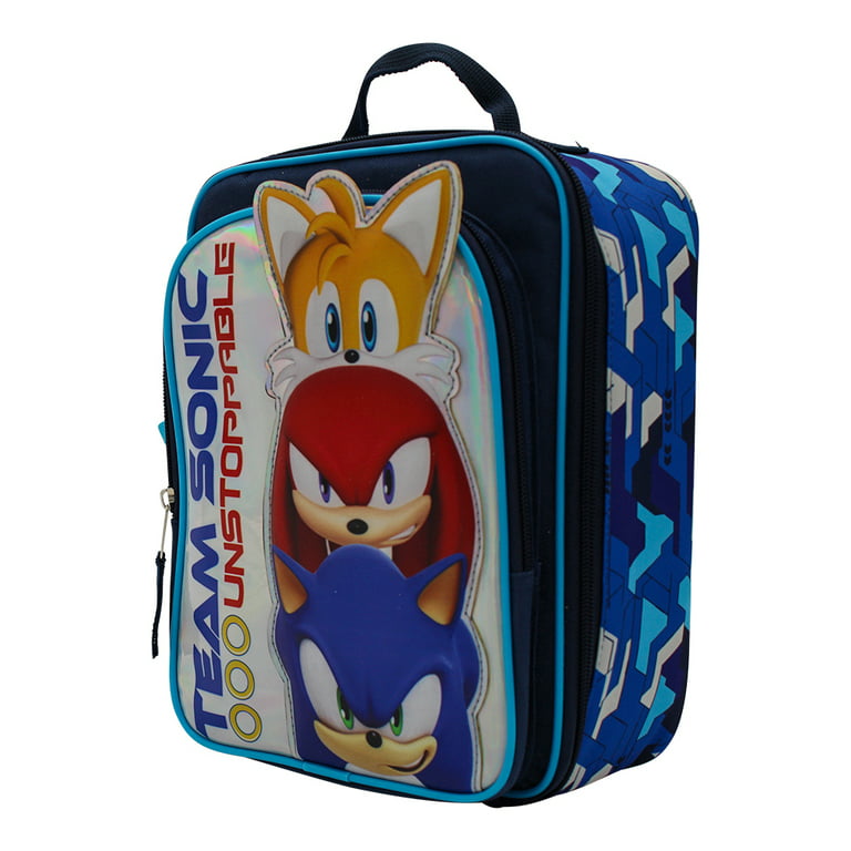 Team Sonic Reusable Rectangular Polyester Lunch Bag 