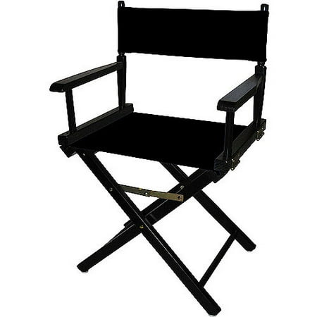 Director's Chair 18", Black Wood Base with Multiple Seat Color Choices