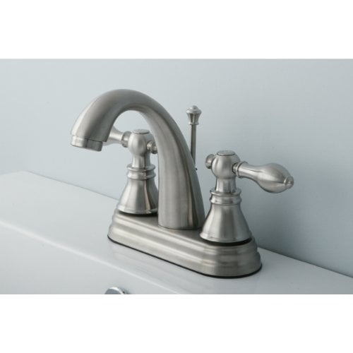 Kingston Brass Americana Two Handle 4" Centerset Lavatory Faucet with Retail Pop-up