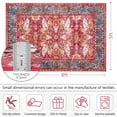 thumbnail image 7 of Cydiria Vintage Boho Traditional Oriental Faux Wool Area Rug, 5' x 8', Red, 7 of 7