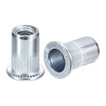 thumbnail image 1 of Unique Bargains Écrous Rivets M6, Lot de 100 Écrous Filetés en Acier au Carbone Zincé, 1 of 5