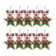 thumbnail image 4 of 10x adornos navideños colgantes de madera para decoración navideña, adornos colgantes colgantes para fiestas, festivales, decoración de vacaciones Alce yotijar colgante colgante, 4 of 8