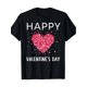 thumbnail image 2 of Valentine's Day Love Heart Tee, 100%cotton, Casual Round Neck Short Sleeve T-Shirt For All Seasons, Camisetas para mujer, lindas camisetas con estampado gráfico, de manga corta, estilo casual, para ve, 2 of 8