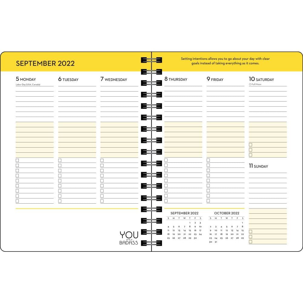 you-are-a-badass-deluxe-organizer-17-month-2022-2023-monthly-weekly-planner-cale-calendar-walmart-com
