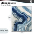 thumbnail image 4 of Stupell Industries Contemporary Sea Colored Stones Geode White Framed Giclee Art, 11 x 14, by Svetlana Aleynikova, 4 of 8