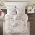 thumbnail image 3 of Ensemble de Couette en Microfibre Brossée en Polyester Intelligent Design en Rose/doré, 3 of 14