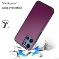 thumbnail image 4 of For Motorola Moto G 5G 2025 Tough Strong Hybrid Case Cover + Tempered Glass - Dark Purple, 4 of 6