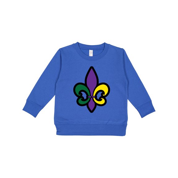 Inktastic Fleur De Lis Mardi Gras Holiday Toddler Sweatshirt