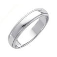 thumbnail image 2 of 14k Solid Yellow Gold Plain Milgrain Wedding Band 4mm, 2 of 2