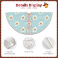 thumbnail image 3 of Sikiie Daisies Flowers Nativity Christmas Tree Skirt, Jesus Christian Winter Holiday Tree Mat Decoration(30-48IN)30", 3 of 6