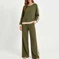thumbnail image 3 of Women's Sweat Suits Plus Size Color Block Loose Pullover Sweatshirt Sweatpants Casual Set, 3 of 4