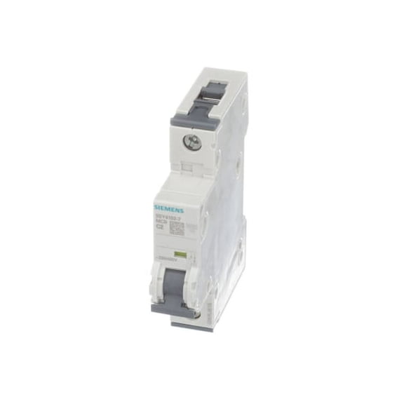 Pack of 1, Siemens 5Sy4102-7, Circuit Breaker, Supplementary Protector, 1-Pole, 2A, 230/400V, Curve C