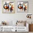 thumbnail image 4 of Designart "Colorful Mid Century modern Fusion I" Mid-century Floater Framed Wall Art Print, 4 of 7