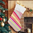 thumbnail image 5 of Coolnut Christmas Stocking Personalized Mexican Serape Stripes Large Candy Stocking Hanging Gift Xmas Stockings Decoration 2 PCS for Family Holiday Party Ornaments Decor Fireplace, 5 of 7