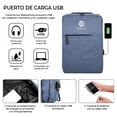 thumbnail image 4 of Mochila Escolar Unisex DE Gran Capacidad CON Puerto USB Dolce Lona MOCLT5, 4 of 8