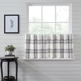 thumbnail image 6 of VHC Brands Plaid Tier Curtains, Black, 24x36, Set of 2, 6 of 6