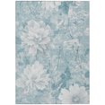 thumbnail image 2 of Addison Rugs Chantille Indoor/Outdoor Transitional Floral Aqua Machine Washable Rectangle Rug, 3' x 5', 2 of 7