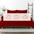 thumbnail image 4 of Kotton Culture 600 TC Pinch Pleated Duvet Cover 100% Egyptian Cotton with zipper (Twin, Burgundy) - 3 Piece, 4 of 7