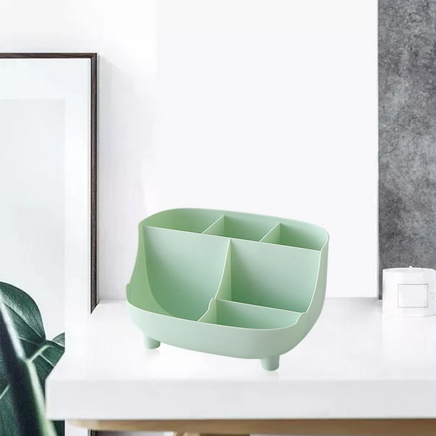 Organizador de escritorio creativo Soporte para bolígrafo Caja de almacenamiento Organizadores de lápiz labial Caja de soporte Papelería de oficina Verde Yotijar Organizador de escritorio