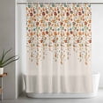 thumbnail image 4 of Fall Farmhouse Blooming Flower Vine Shower Curtain for Bathroom, Retro Linen Burlap Waterproof Shower Curtains Washable Quick Dry with Hooks Bathtub Curtains 36x72IN, 4 of 9