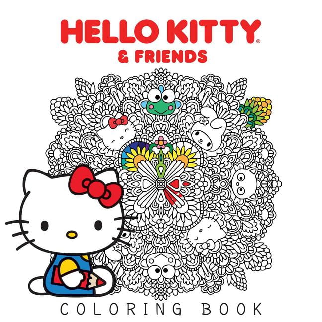 School Hello Kitty Colouring Book & Sticker Sheet