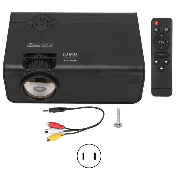 Mini Projector HIFI Stereo HD Remote Control Portable Home Theater Projector for Outdoor Office Gaming 100-240V