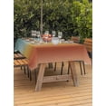 thumbnail image 3 of Outdoor Tablecloth with Umbrella Hole for Patio/Picnic/Party/Camping, Orange Yellow Green Ombre Waterproof Table Cloth Rectangle Table Cover Washable, Modern Art Aesthetics Abstract (54"x 80"), 3 of 8