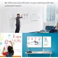thumbnail image 4 of Self-Adhesive Whiteboard Wall Decal Sticker, 17.7" X 78.7" Extra Large Strong & Durable Dry Erase Wall Paper Message Board White Board for Drawing, Office, Home Decor (White), 4 of 8