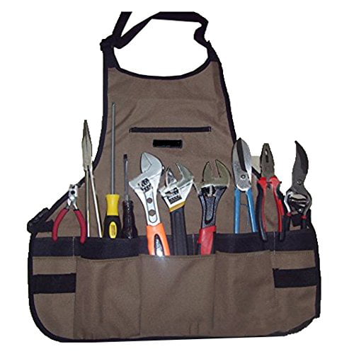 Thickening Waterproof Oxford Garden Tool Apron With Multi-pockets 24x23.6in 