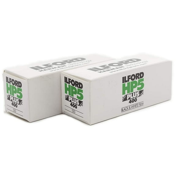 Ilford HP5 Plus Black and White Negative Film ISO 400 (120 Roll Film) 2-Pack