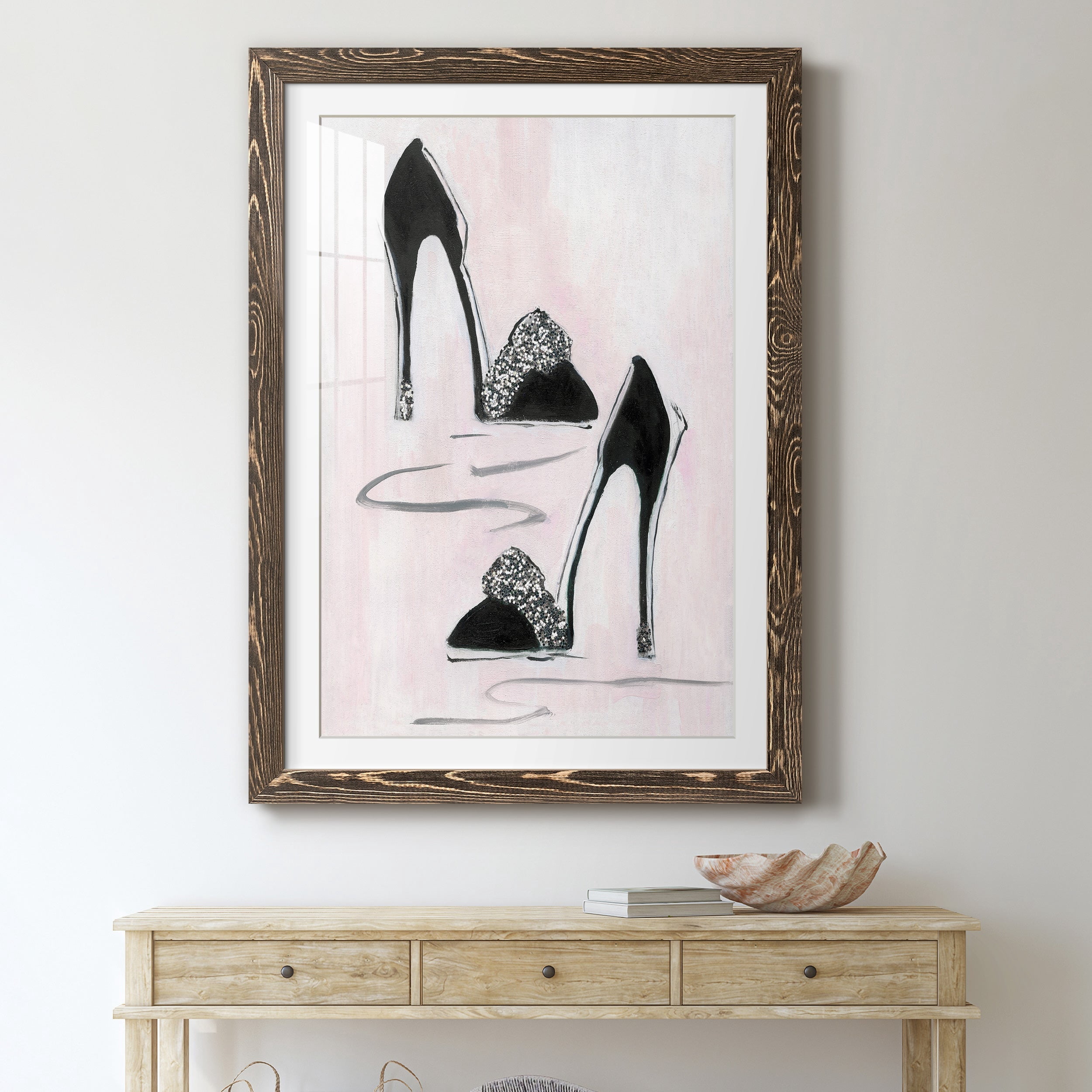 Shoes That Dazzle II - Premium Framed Print - Distressed Barnwood Frame - Ready to Hang
