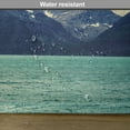 thumbnail image 6 of Ambesonne Mountain Place Mats Set of 4, Northern Norway Harbor, Standard Size, Almond Green Dark Blue, 6 of 6