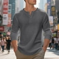 thumbnail image 4 of VJATTWR Men's Long Sleeve Pocket Shirt, Unique Style with Chest Pocket and Button Placket M, 4 of 9
