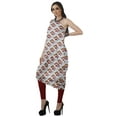 thumbnail image 4 of Moomaya Robe Kurti Sans Manches à une Épaule Imprimée pour Femmes, Vêtement de Créateur Boho pour Fête, 4 of 7